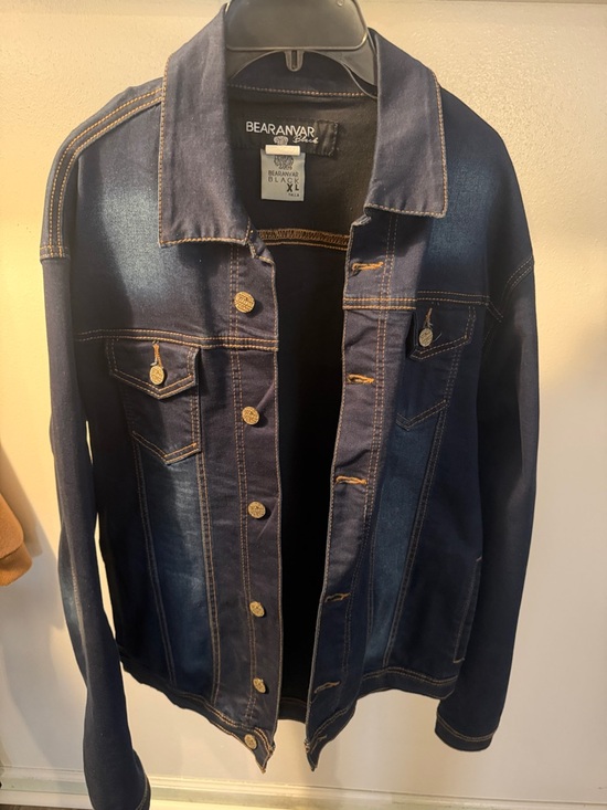 Bearanvar Other - BEARANVAR Dark Wash Denim Jacket with Contrast Stitching